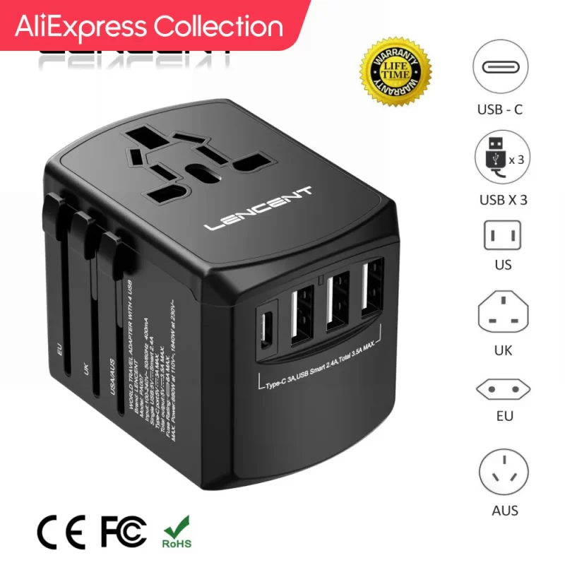 Adaptateur Canada Vers France