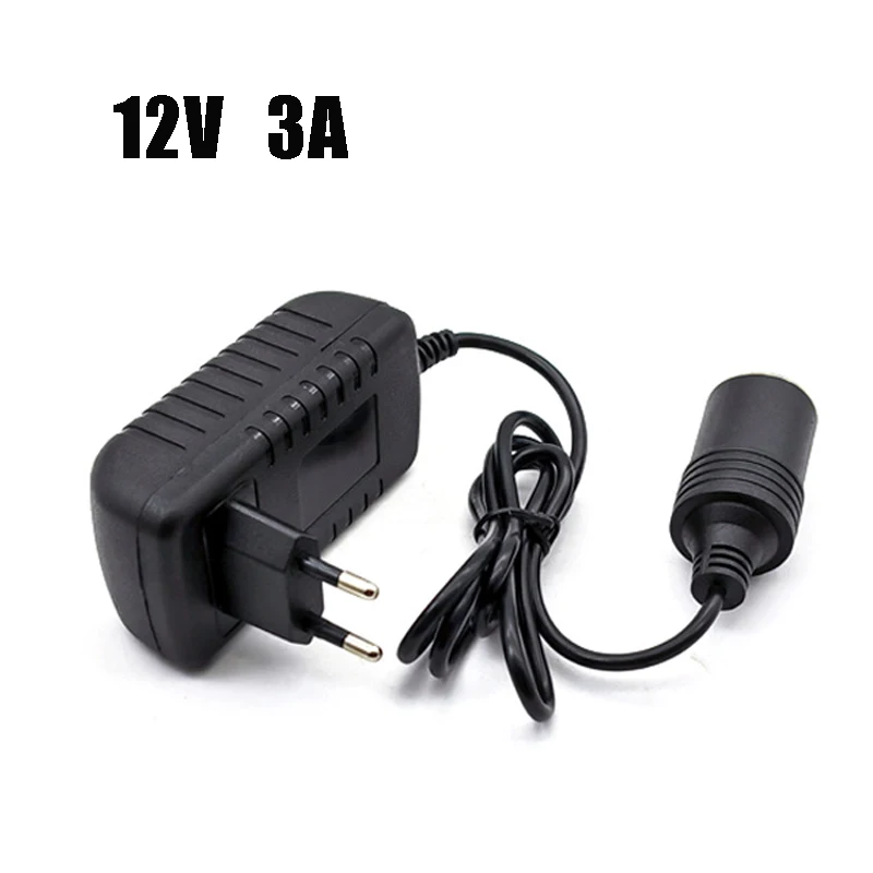 Adaptateur Secteur 110-220V Vers 12V DC Pour Allume-cigare - Convertisseur Plug And Play, Sortie 500-2000mA
