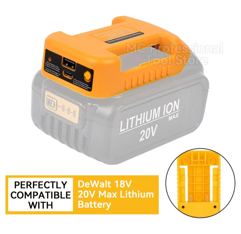 Adaptateur Batterie Dewalt