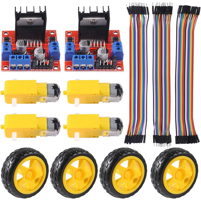 Module De Contrôle Moteur L298N Double Pont H - 2A/25W, Pour Robots Et Voitures Intelligentes
