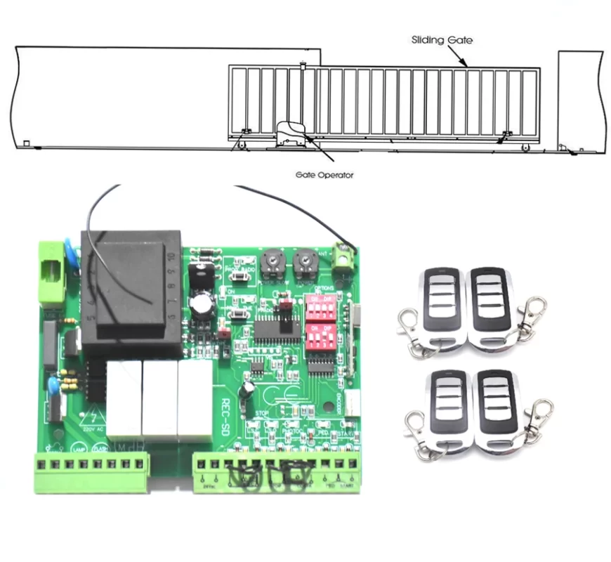 Carte Électronique Portail Battant 24V