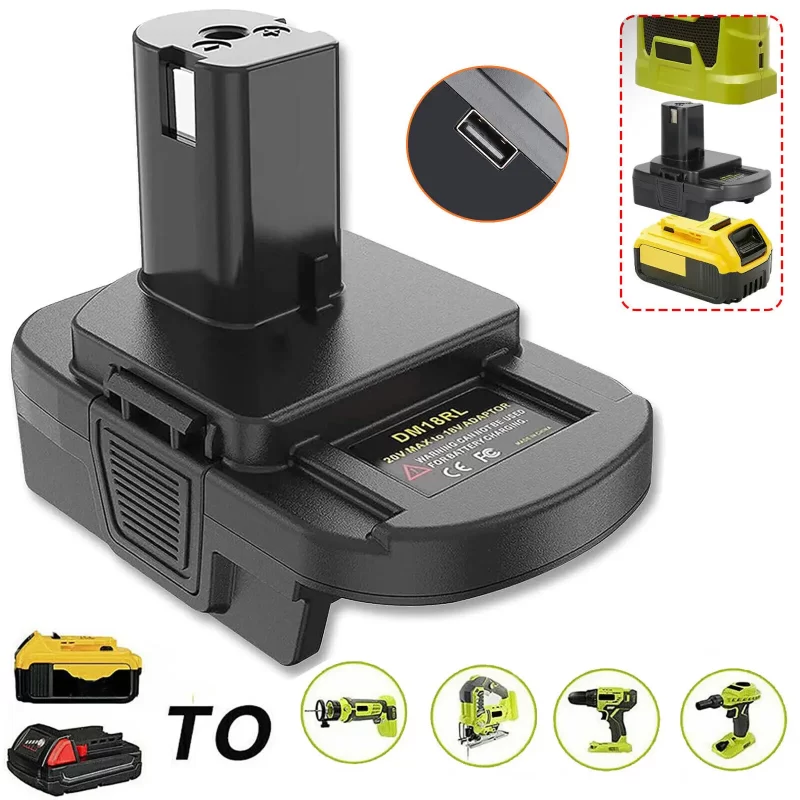 Adaptateur Batterie Ryobi