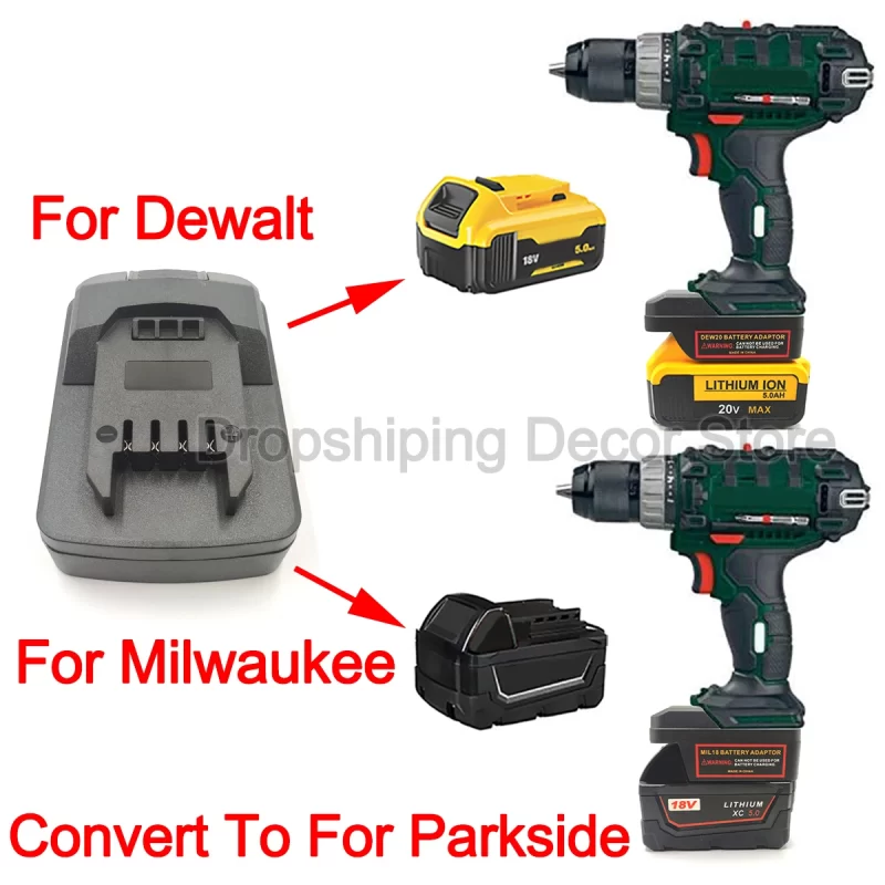 Adaptateur Batterie Parkside Ryobi