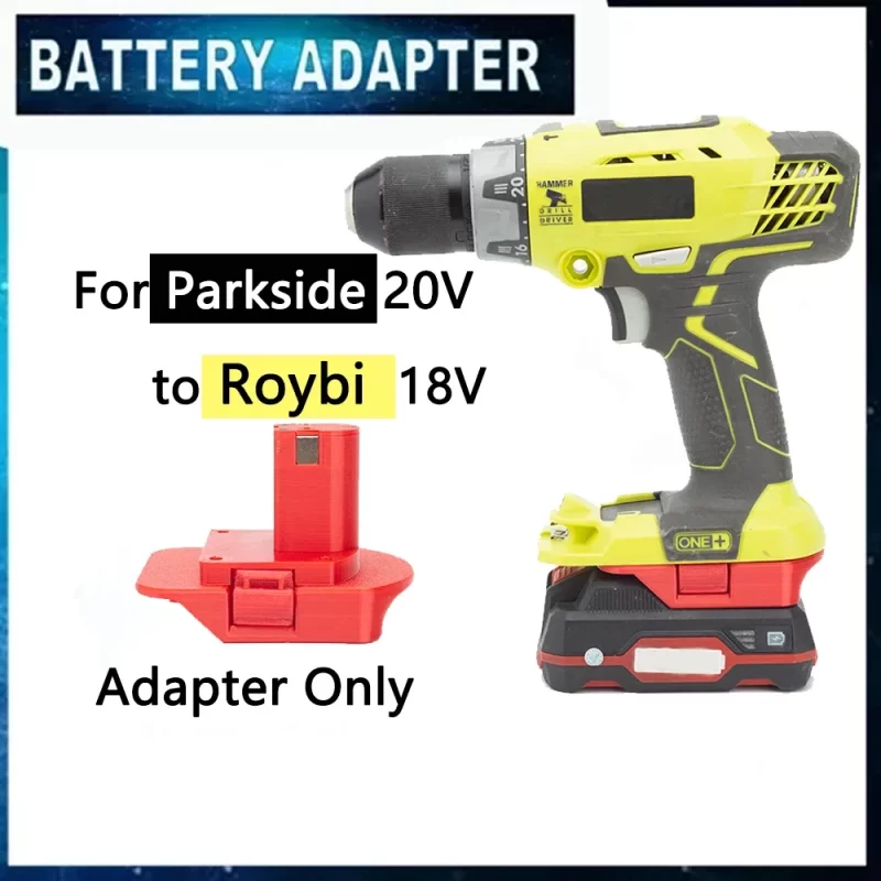 Adaptateur Batterie Parkside Vers Ryobi