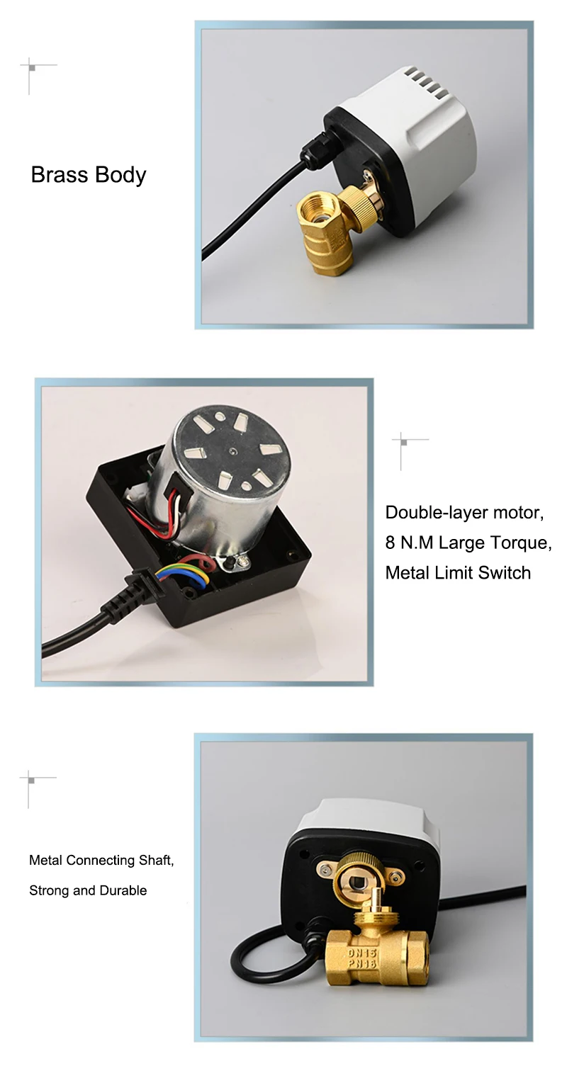Image 6 du robinet à bille électrique en laiton