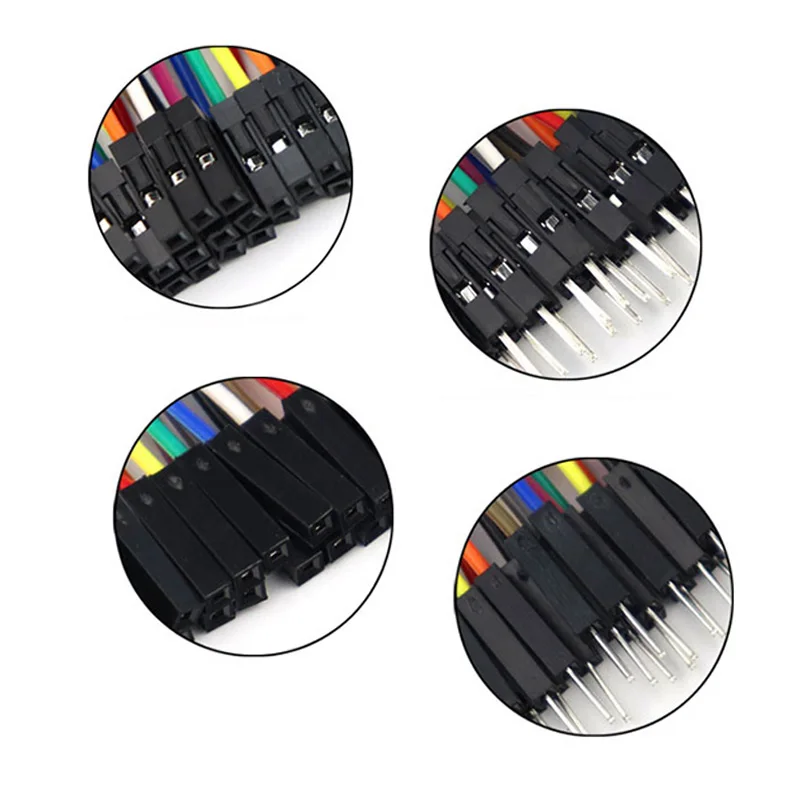 Câble Dupont mâle à mâle + mâle à femelle + femelle à femelle