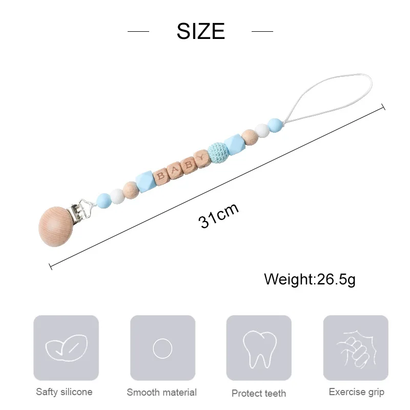Attache Tétine Silicone 3 Couleurs - Sécurité Anti-chute, Réglable, Pour Bébé Garçon/fille