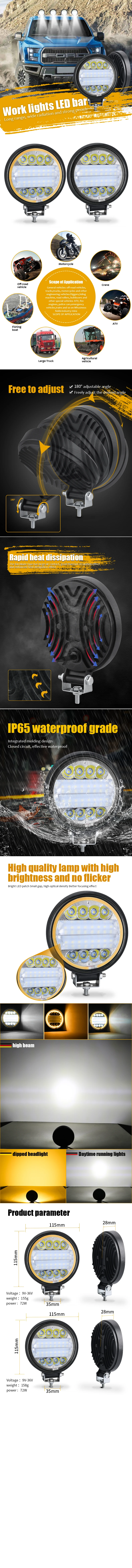 Barre lumineuse de travail LED