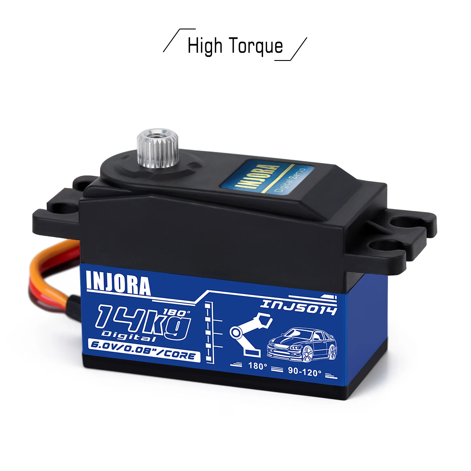 Servo Numérique Power HD HD-1212TH – 14kg – Haute Tension – Engrenages Titane