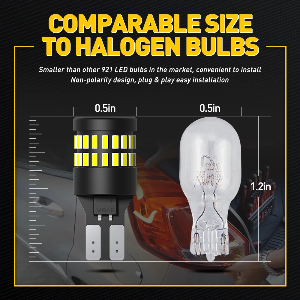 Comparaison de taille avec ampoule halogène