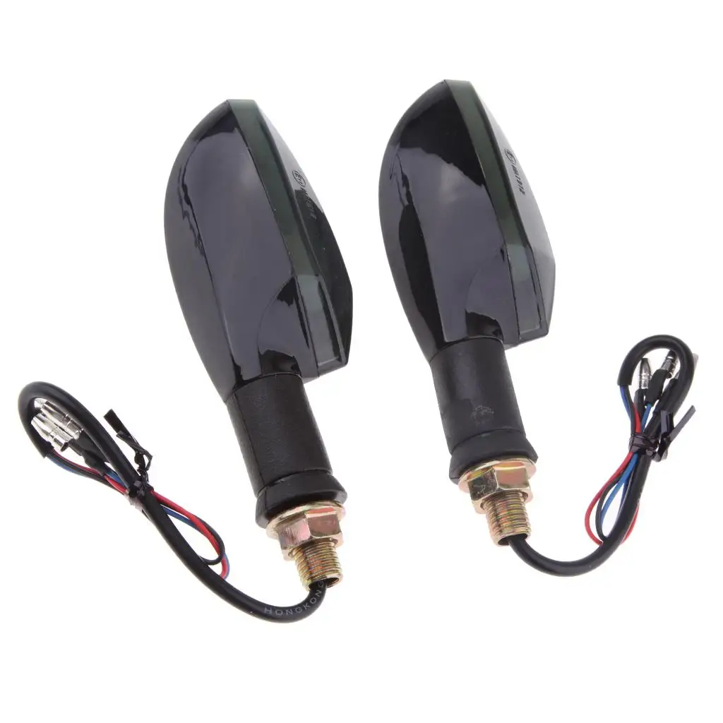 Clignotant LED universel avant et arrière pour moto, ambre, Honda, Yamaha, etc.