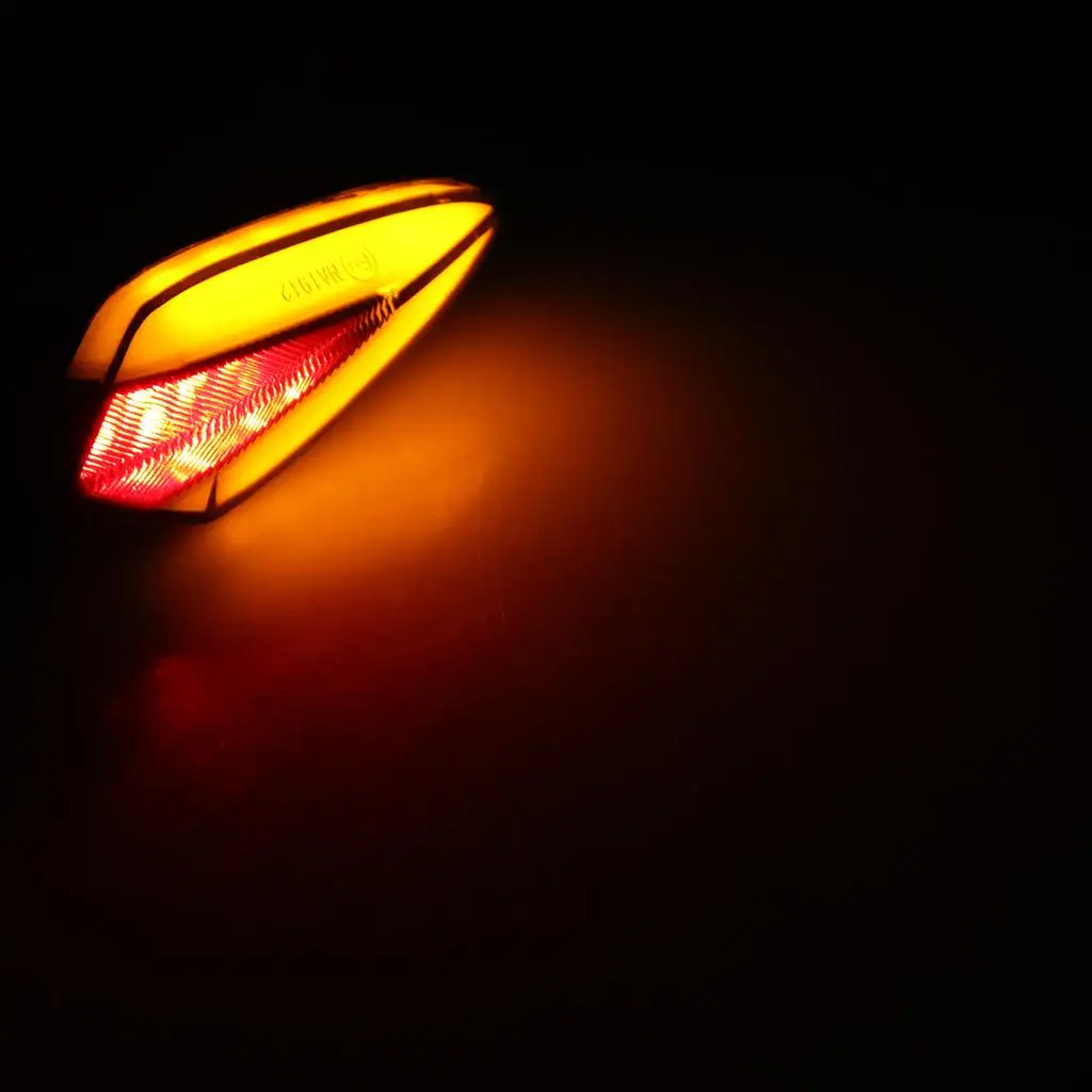 Clignotant LED universel avant et arrière pour moto, ambre, Honda, Yamaha, etc.