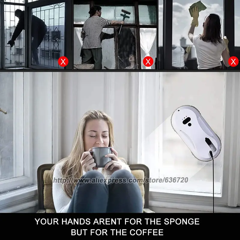 Robot nettoyeur de vitres