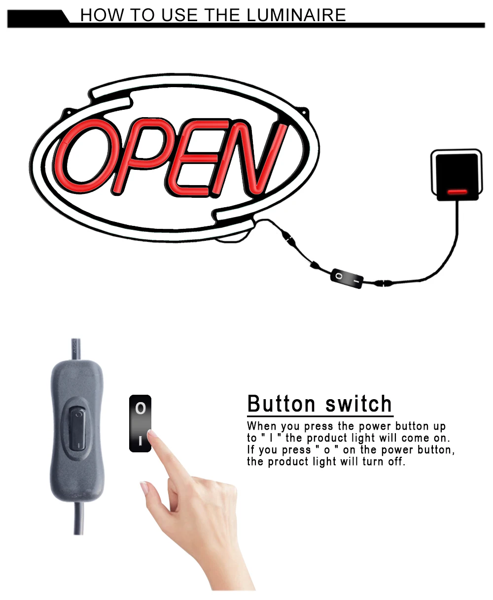 RVB OPEN Changement de couleur Mode d'éclairage Style de télécommande