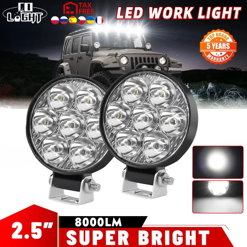 Phare De Route Led Pour Tracteur