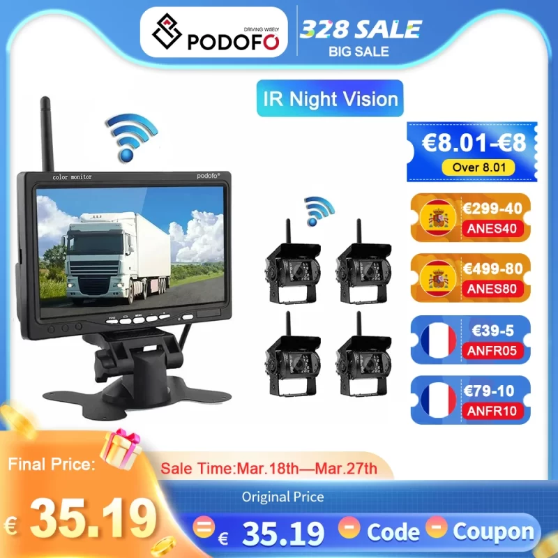 Caméra Voiture 360 Sans Fil