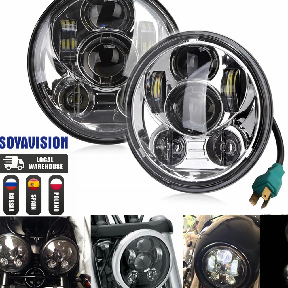Projecteur LED Moto Avec œil D'ange - 30W étanche IP68 - 3 Modes (feux, Clignotant) - Pour Voiture, Camion, Bateau