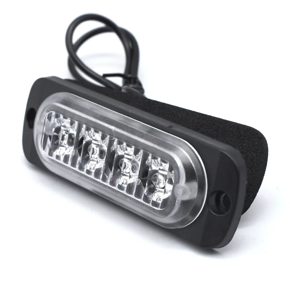 Barre Lumineuse Stroboscopique 2-en-1 Pour Pare-brise - 80 LED, 24 Modes - 12V/24V - 8 Ventouses - Pour Camion, Véhicule D'Urgence