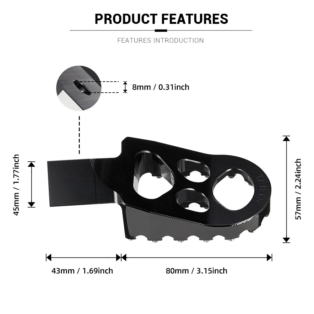 Repose-pieds larges en billette