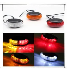 Feux Externes Blancs 6 SMD LED 12V pour Voiture