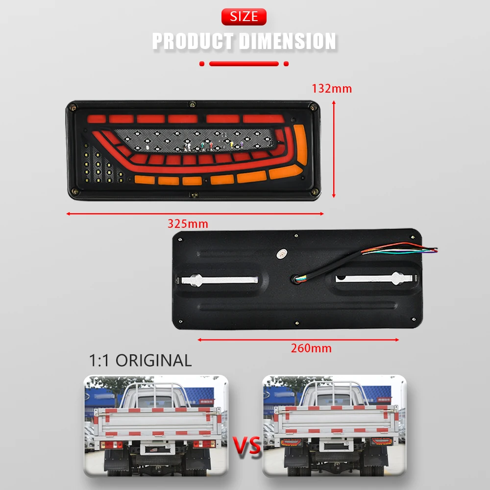 Feux arrière LED pour remorque et camion