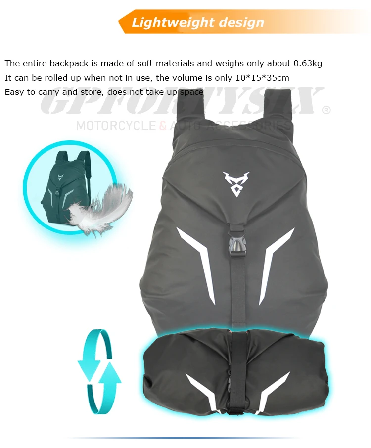 Motocentric-Sac de casque de moto portable, Oxford, étanche, gril, sac à dos de moto, coulée, cyclisme, voyage, GT