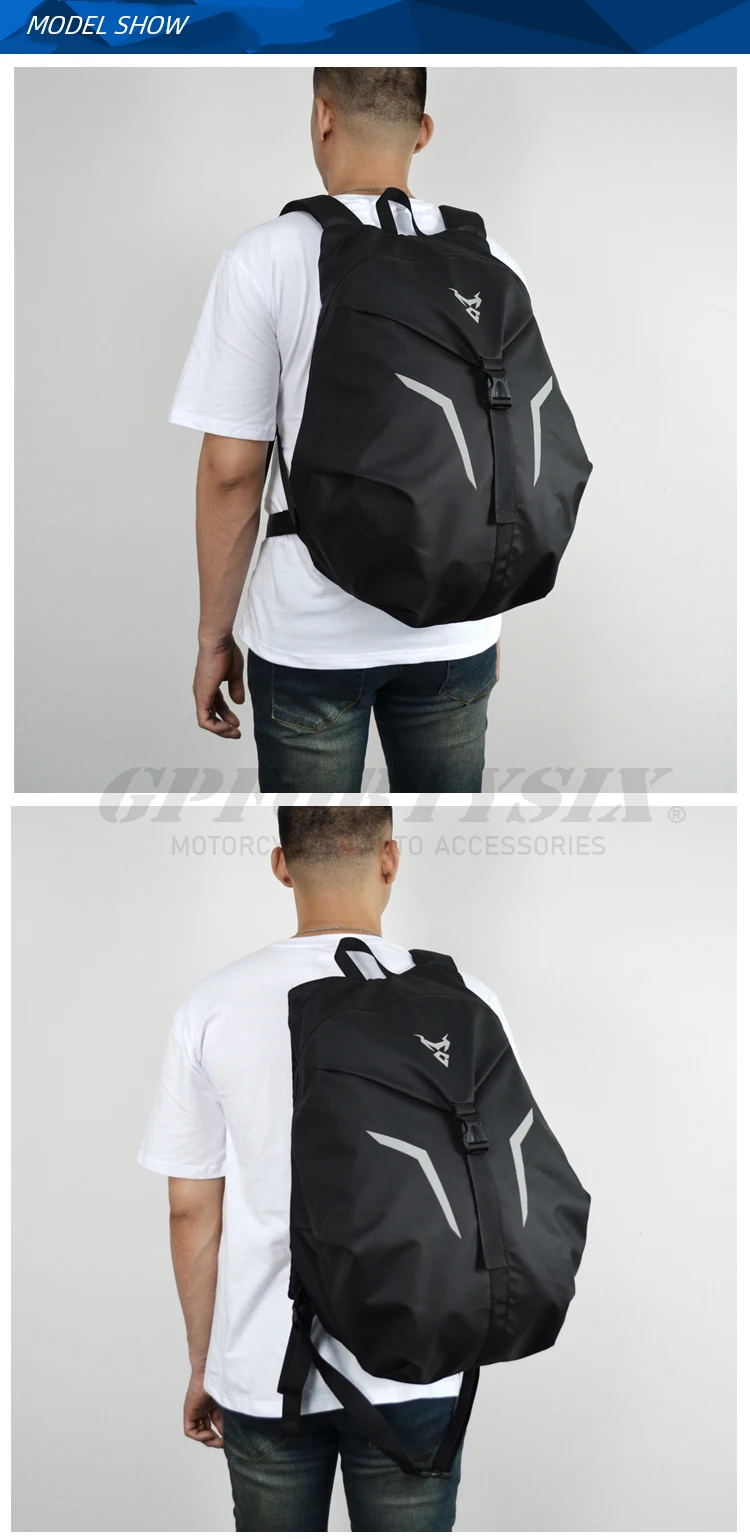 Motocentric-Sac de casque de moto portable, Oxford, étanche, gril, sac à dos de moto, coulée, cyclisme, voyage, GT