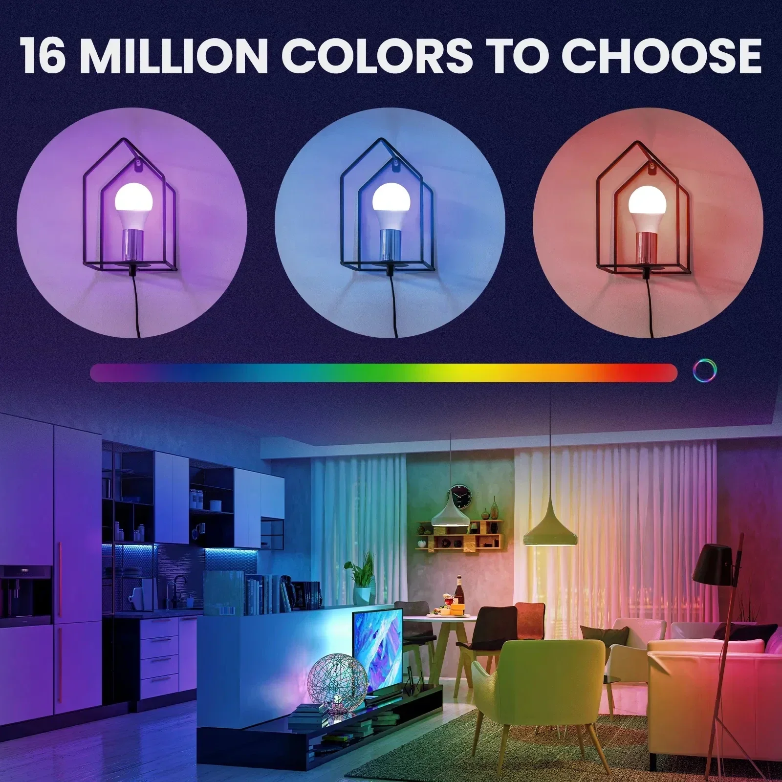 Lumières colorées TNCE-Ampoule LED Tuya WIFI