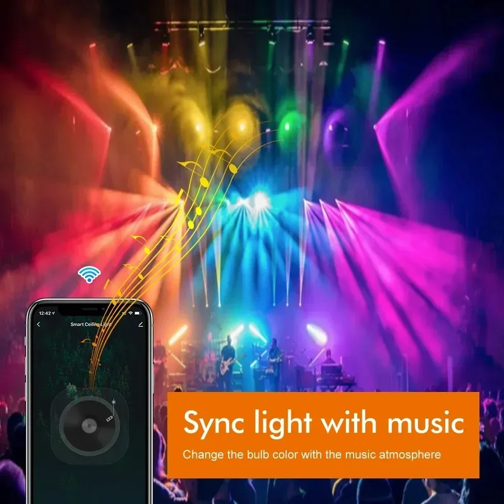 Mode musique TNCE-Ampoule LED Tuya WIFI