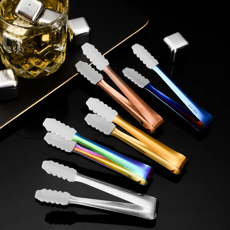 Mini pince à glaçons en acier inoxydable