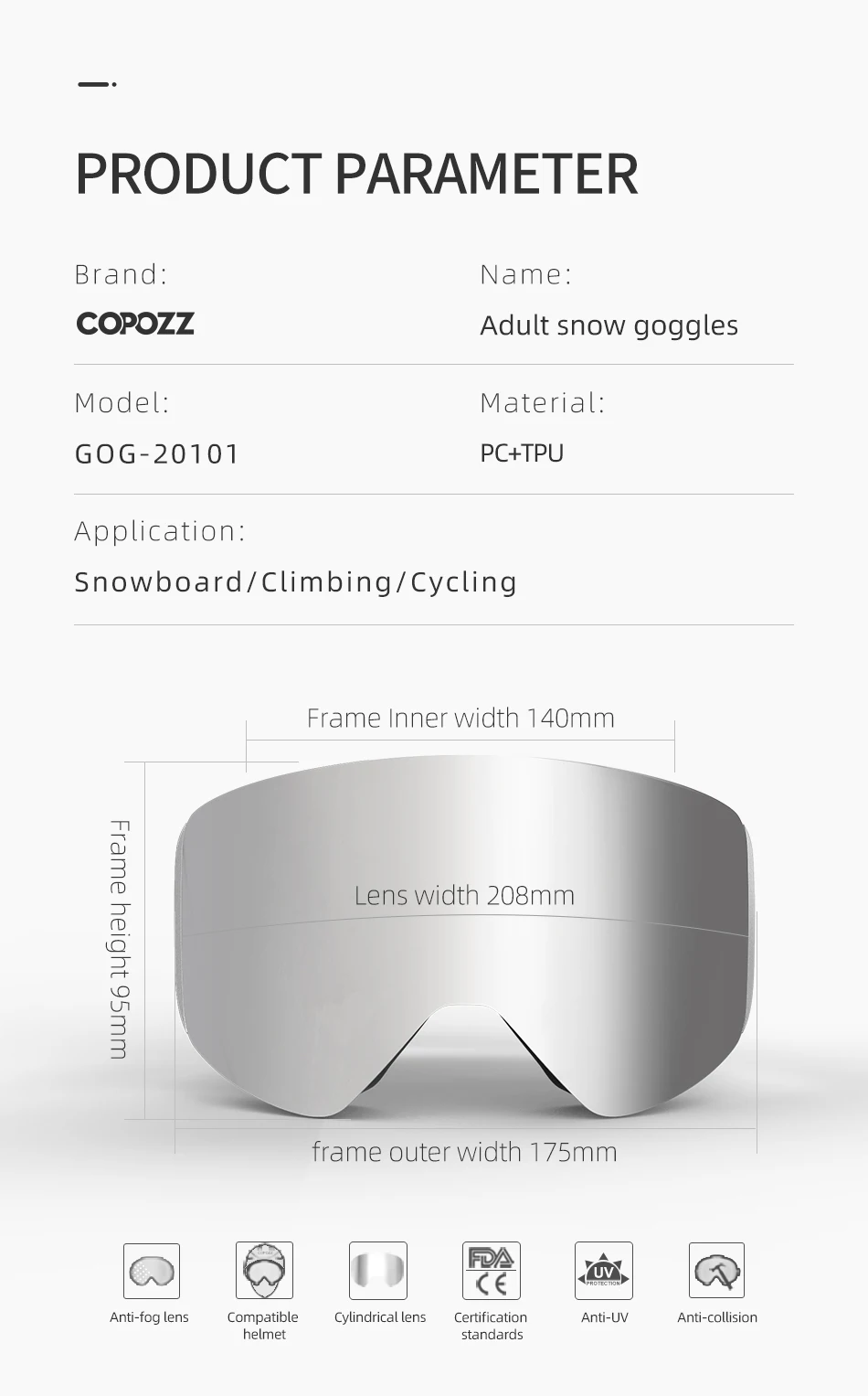 Lunettes de ski