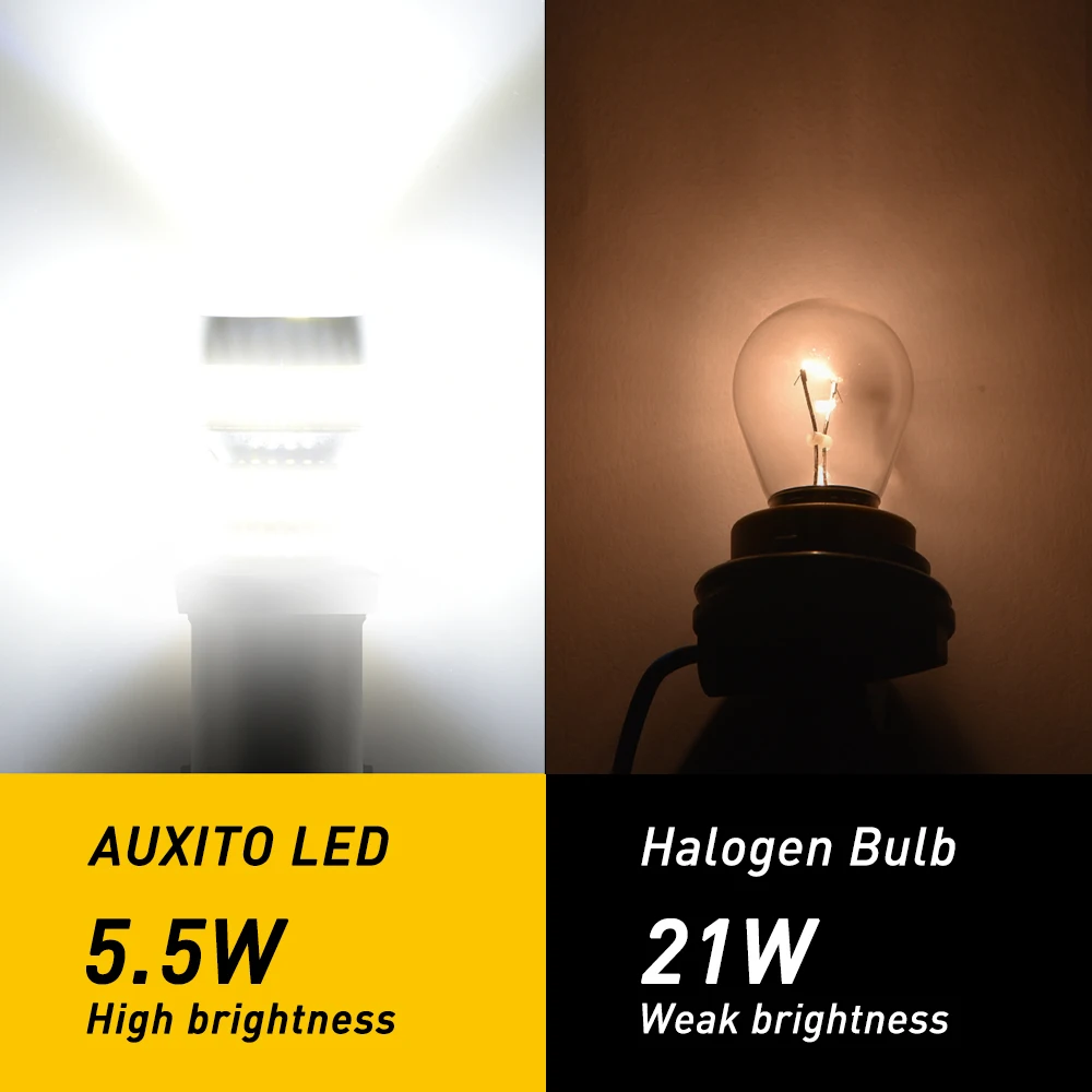 Comparaison entre l'ampoule LED AUXITO et une ampoule halogène
