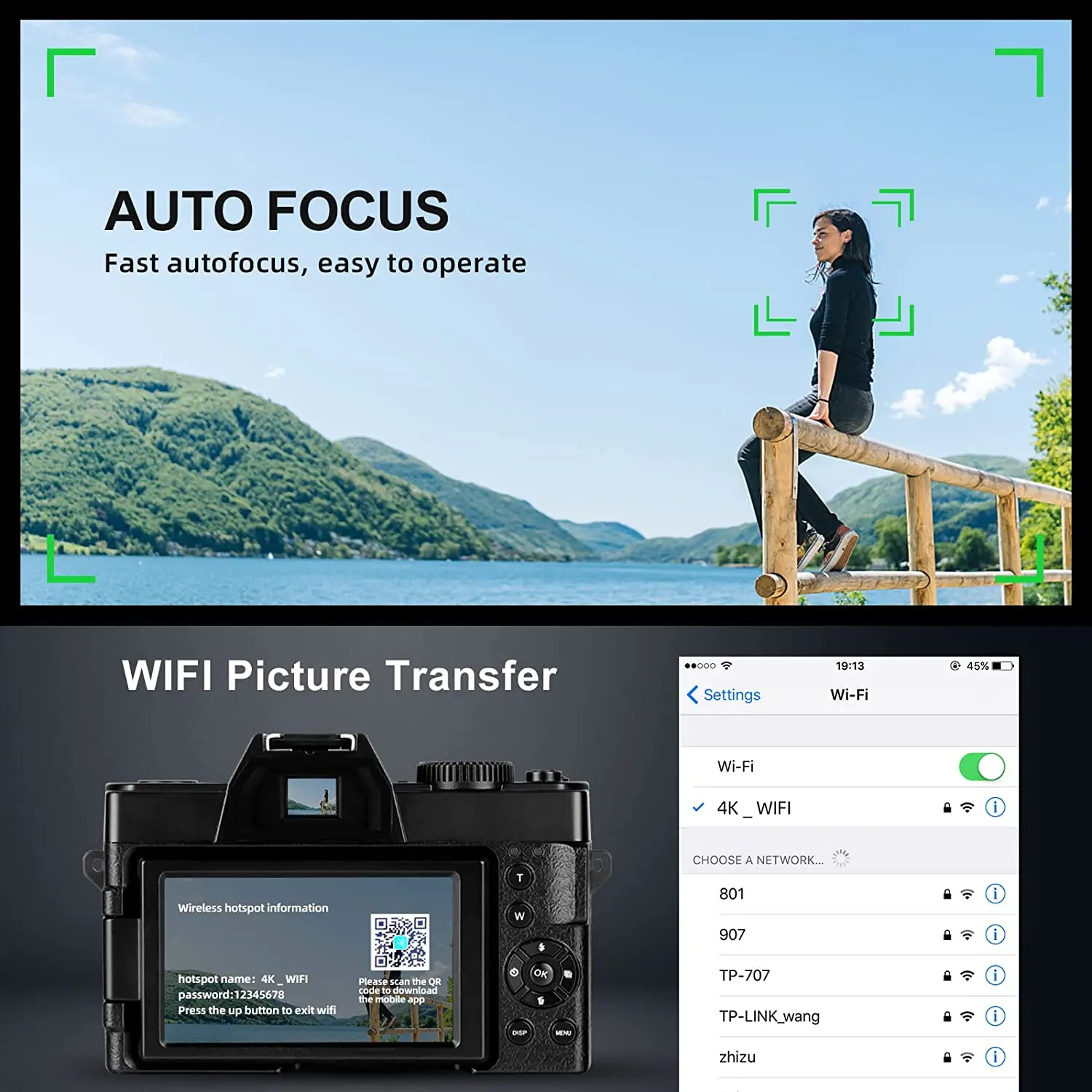 Appareil Photo Numérique G-Anica, Caméras 64MP&4K Cameroon