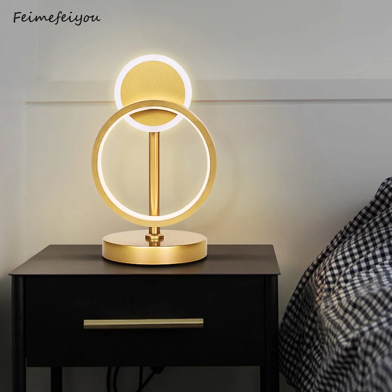 Lampe de table nordique moderne à Led minimaliste