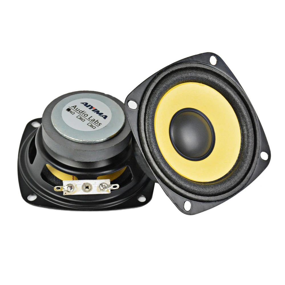Haut parleurs 4 ohms AIYIMA Haut parleur audio à gamme moyenne, haut