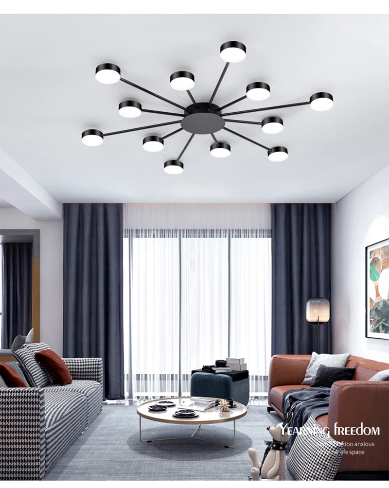 Plafonnier nordique moderne à Led minimaliste