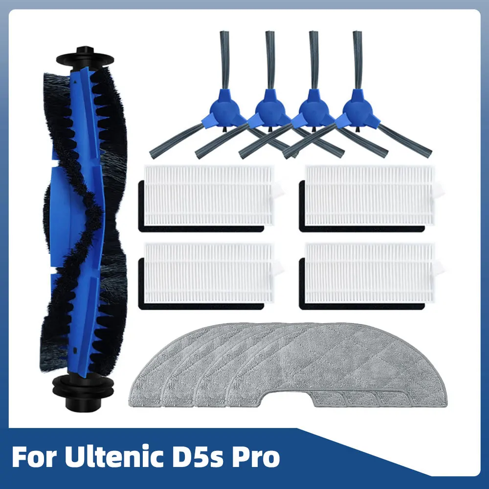 Lot De 5 Filtres Lavables Pour Aspirateur Robot Ultenic T20 Pro – Filtres HEPA Blancs, Remplacement Facile – Pour Une Maison Propre Et Saine