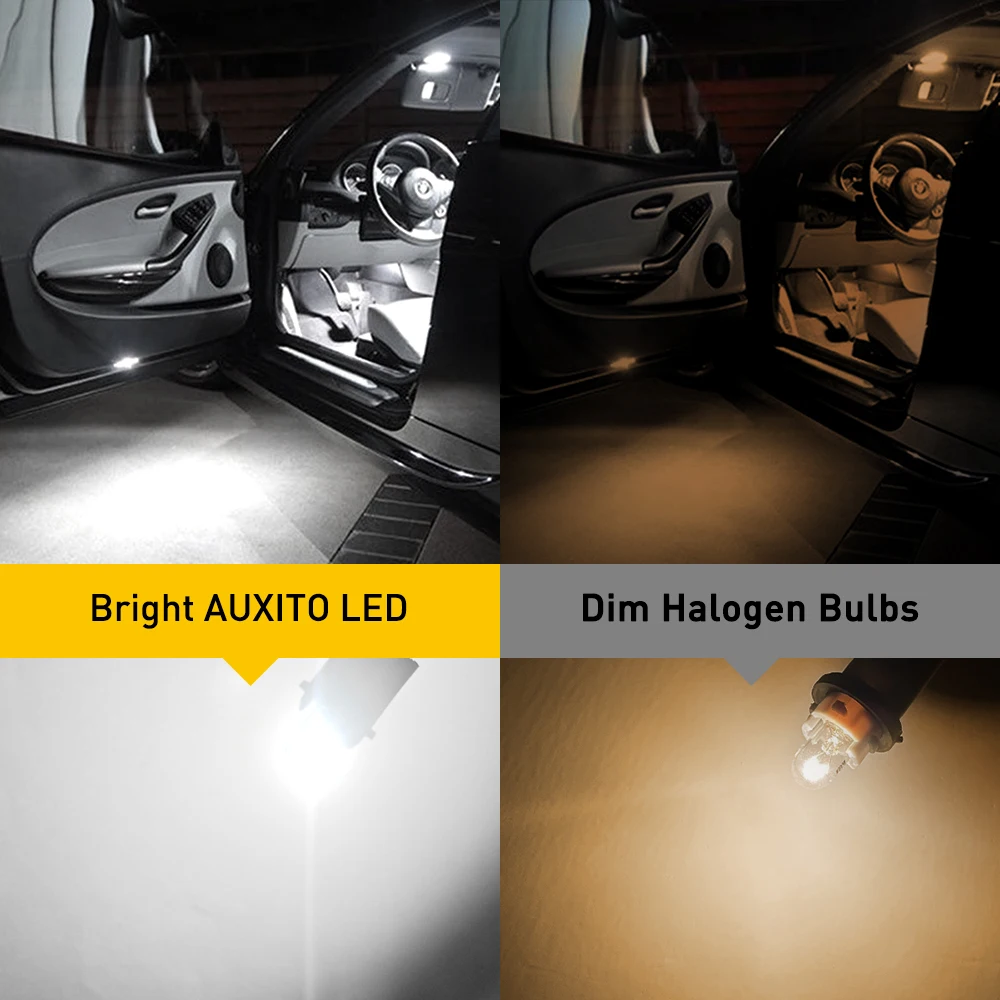 Effet lumineux AUXTIO LED VS ampoule halogène