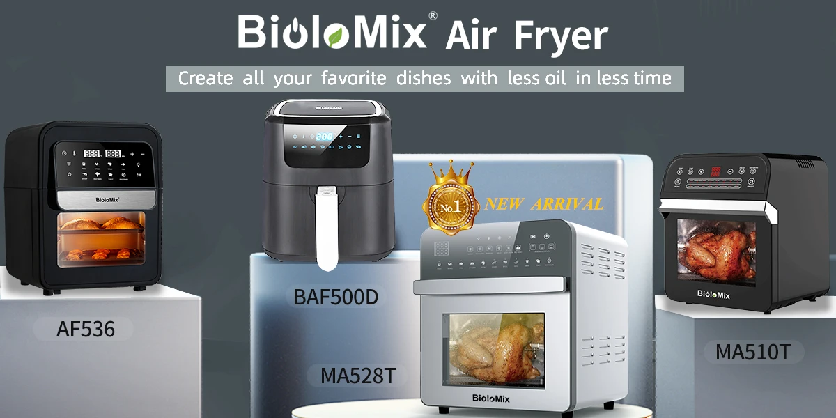 Biolomix – friteuse à Air en acier inoxydable