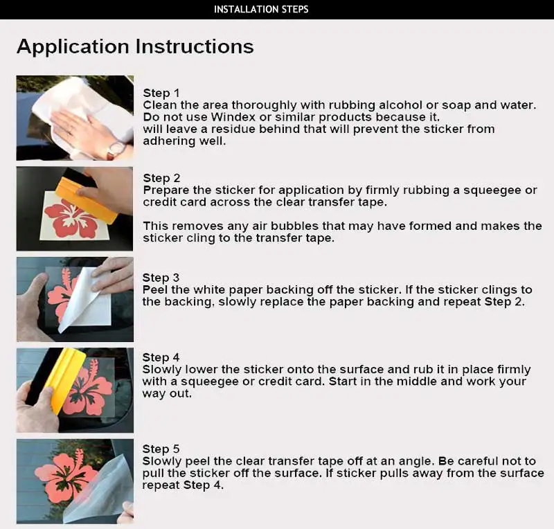 Autocollant auto-adhésif en vinyle pour voiture