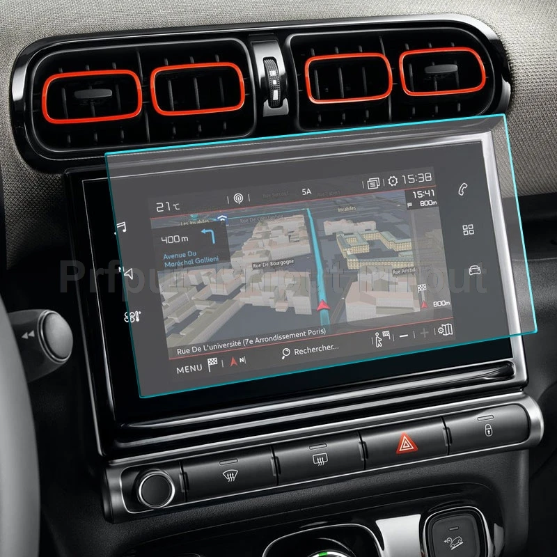 Film Protecteur Verre Trempé Pour Écran GPS Citroën C5X (2021-2023) - 10 Pouces - Anti-rayures, Haute Définition