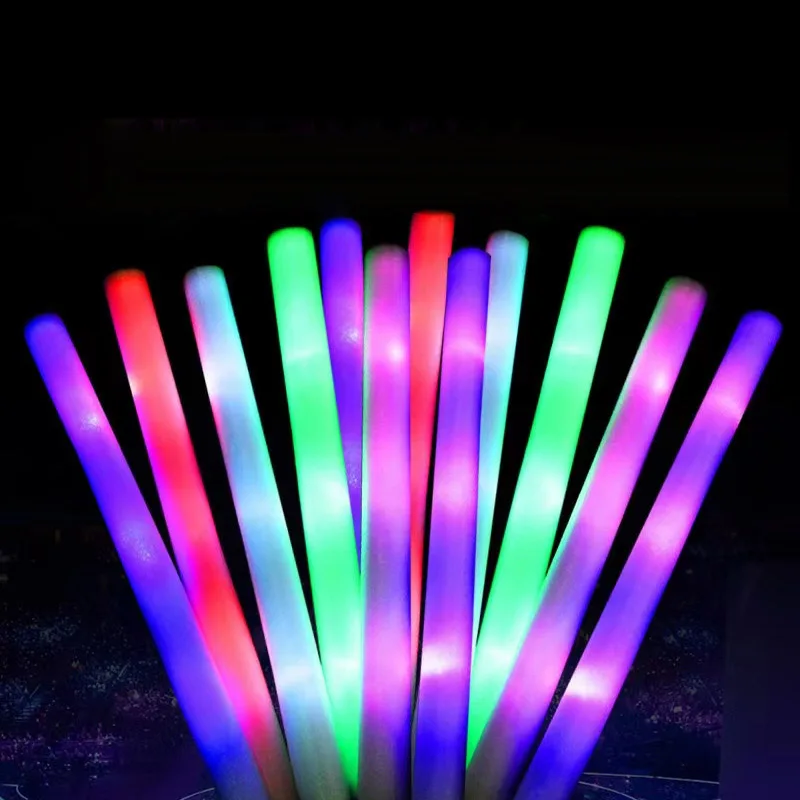 Bâtons Lumineux LED Pour Machine à Barbe à Papa - 7 Couleurs, 2 Modes, Blanc - Alimentation Par Piles Incluses