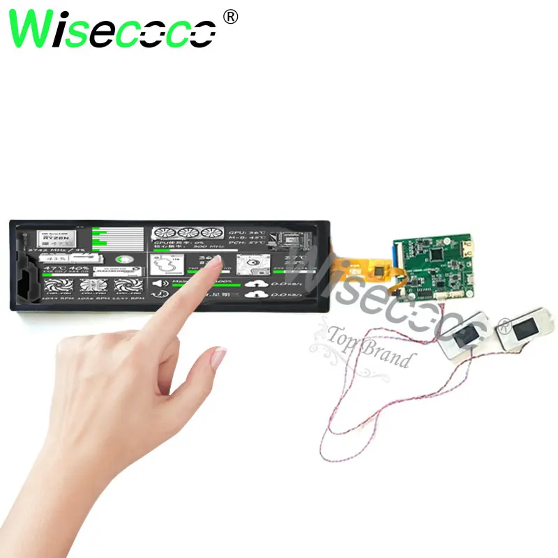 Assembled touch screen and LCD screen