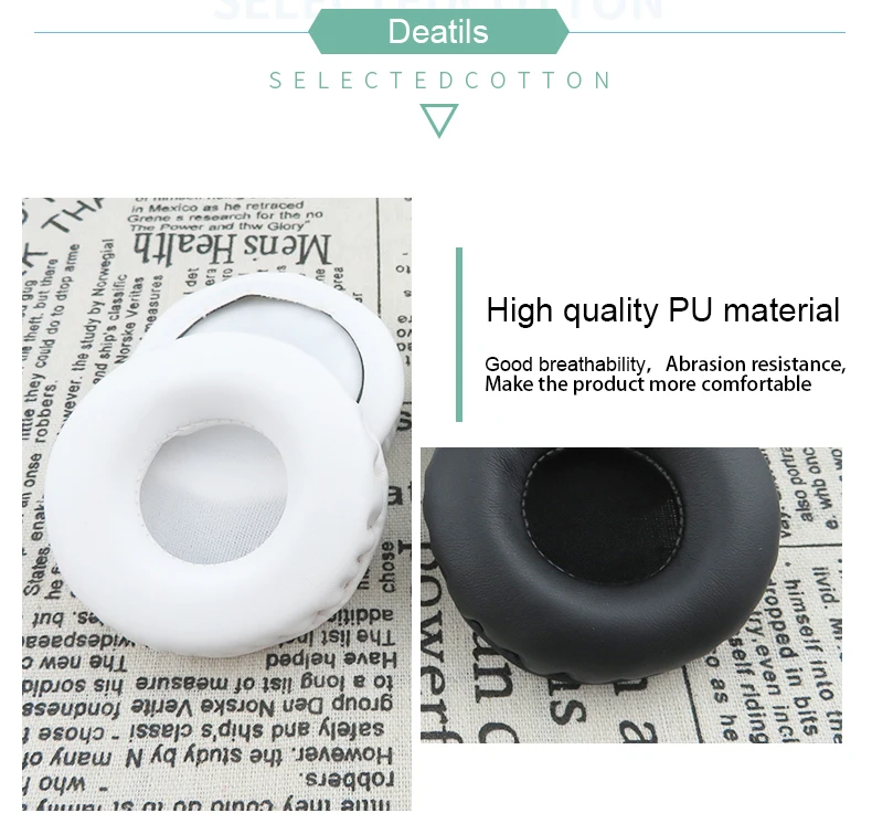 Image des oreillettes en cuir PU pour Pioneer HDJ-700 HDJ 700