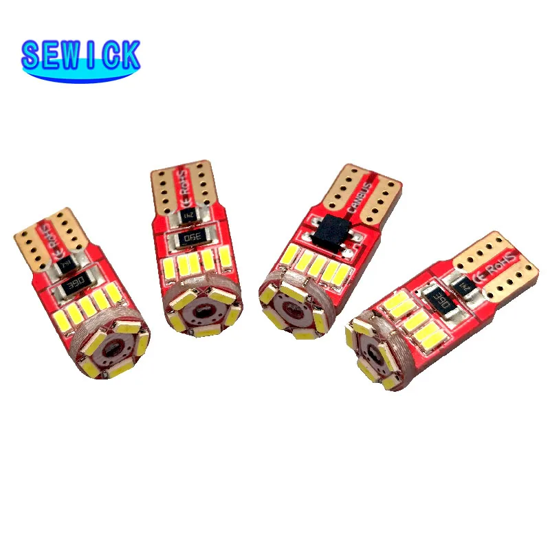 AGLINT Ampoules T10 LED CANBUS 12V Blanc Pas De Polarité Conçu W5W Wedge Intérieur De Voiture