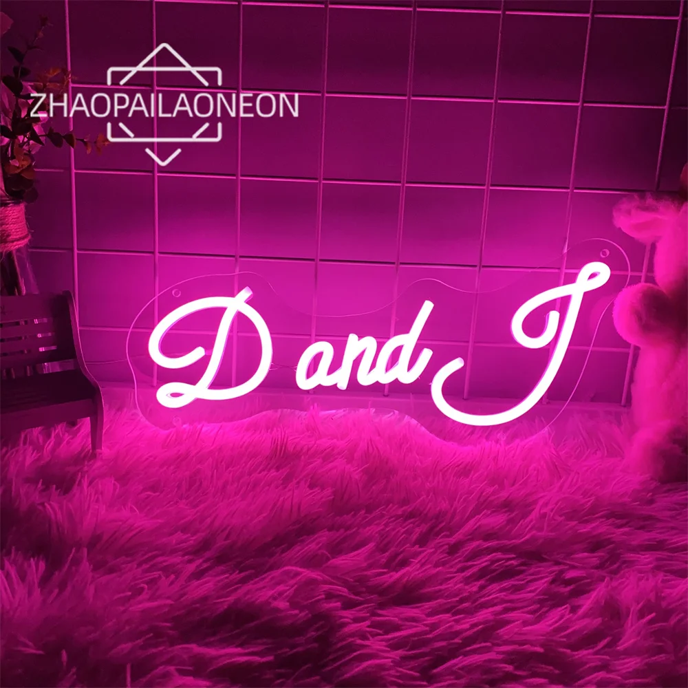 Enseigne Lumineuse LED Personnalisable - Néon Décoratif Mural - Pour Chambre, Bar, Mariage, Anniversaire - Texte Et Couleur Au Choix