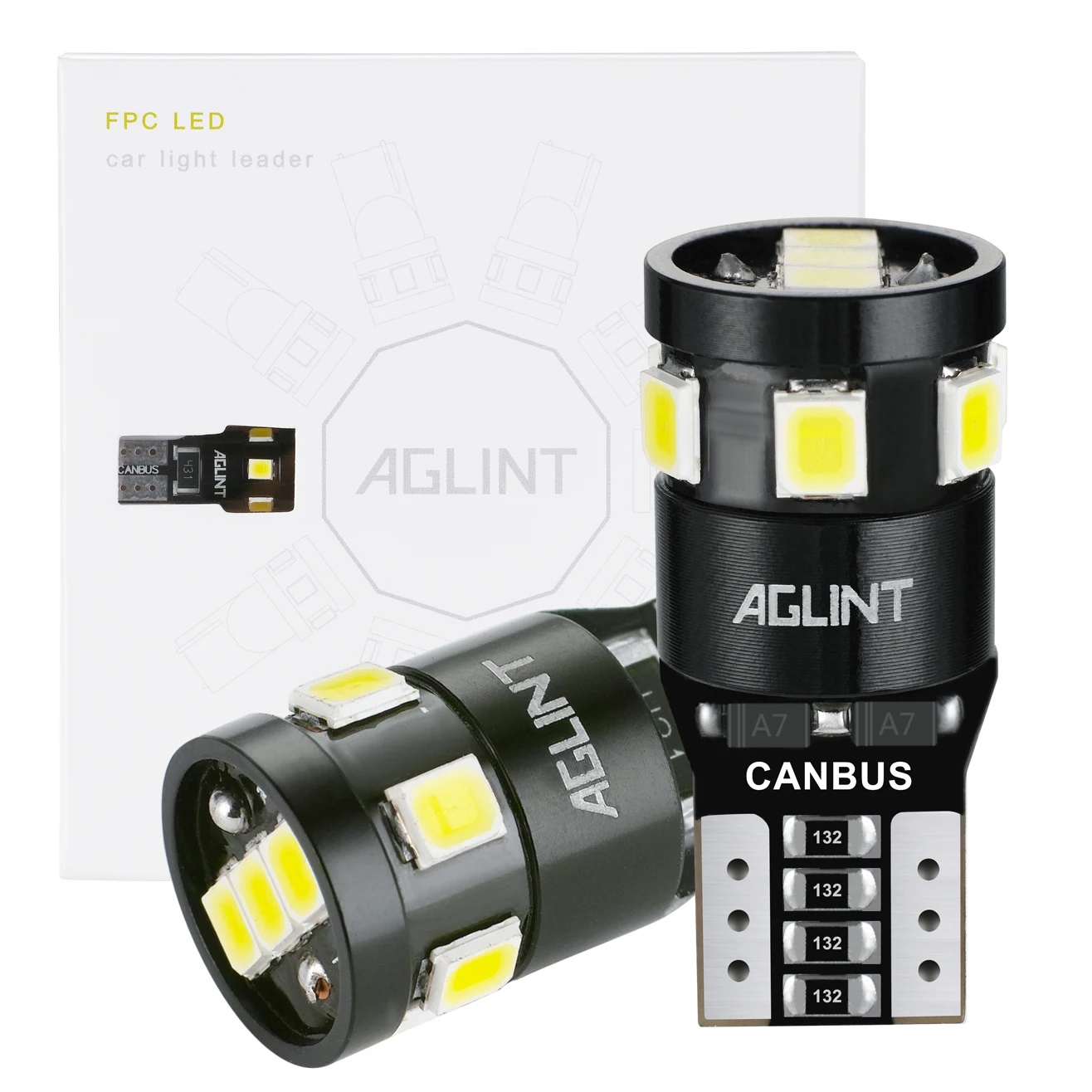 AGLINT-Puces LED T10 W5W Canbus