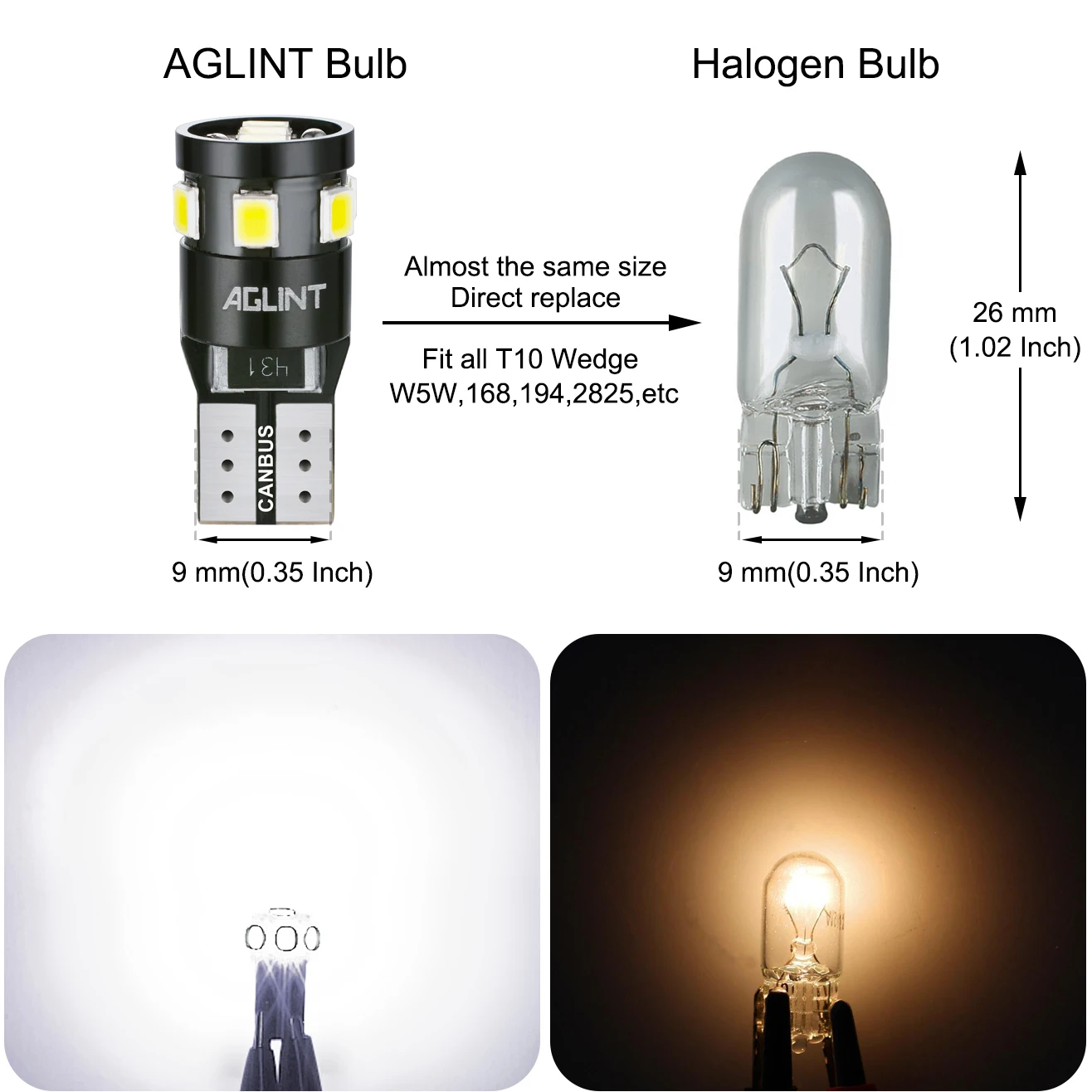 Comparaison de luminosité