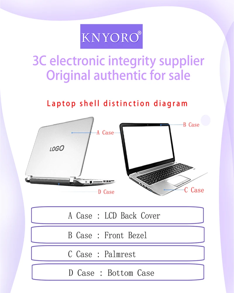 coque avant et arrière pour écran LCD Dell Inspiron 15