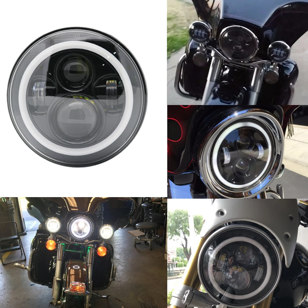Lampe frontale LED 7 pouces